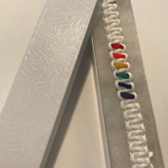 Rainbow 🌈Paracord Bracelet Pride💕💙💚❤️🧡💛 - Picture 7 of 8